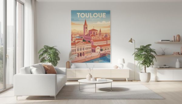 Pourquoi choisir l'affiche de la ville de Toulouse pour votre décoration murale ?