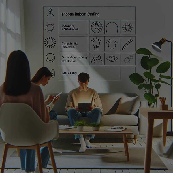 Quels sont les critères pour le choix d'un éclairage intérieur qui favorise la concentration et le bien-être ?