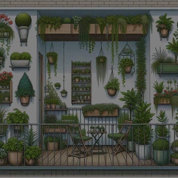 Comment créer un espace vert sur un balcon étroit ?