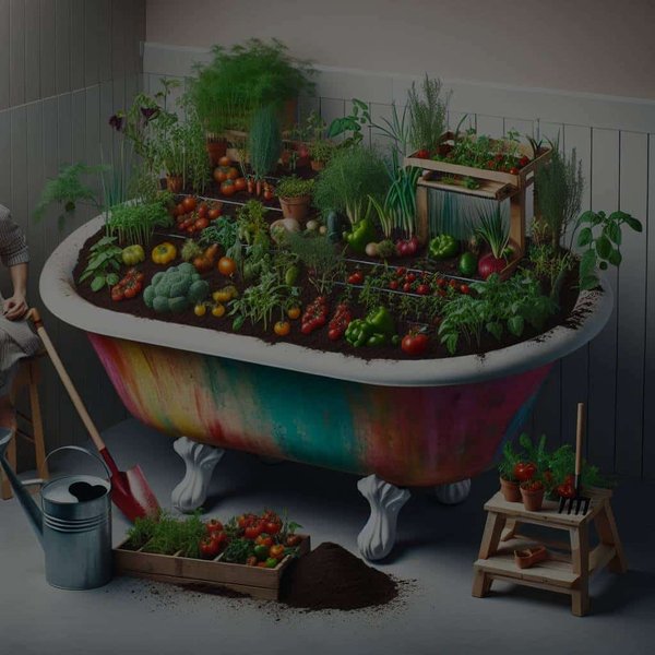 Quelle méthode pour transformer une vieille baignoire en jardin potager surélevé ?