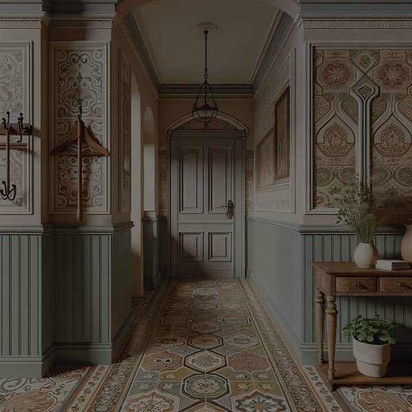 Quelles tendances de motifs de carreaux de ciment pour une entrée vintage?